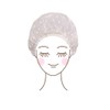 Towa Industry Shower Cap SPA Polka Dot, Approx. 7.9 x