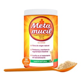 Fibra Natural Metamucil Plantago Psyllium En Polvo 210g