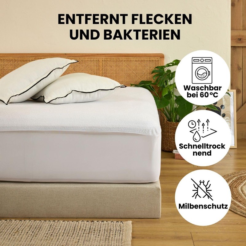 Dreamway Mattress Protector 90 x 200 cm - Waterproof and