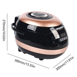 Automatic Pearl Pot, 5L Commercial Fully Automatic Pearl Pot Tapioca Cooker 800W Pearl Maker Machine for Boil Sago, Pudding, Boba Tea, Bubble Tea & Milk Tea