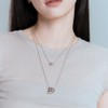 Gold&Deer 14KGP Sculpt Pendant Necklace White Gold / 골드앤디어 14KGP