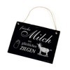 Dekolando Home Accessories Slate Sign Engraved Fresh Milk of Happy