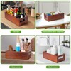 DRASTAR Seasoning Packet Organizer, Wood Kitchen Pantry Organizers and Storage