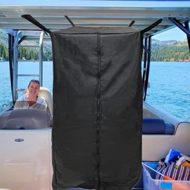 Privacy Tent for Boat Changing Room - Bimini Top Hanging Pontoon Instant Privacy Solution Curtain for Changing Clothes, 30" Lx27 Wx72 H