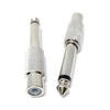 DRUT 1pcs 6.35mm Mono Jack to RCA Phono Socket Cable