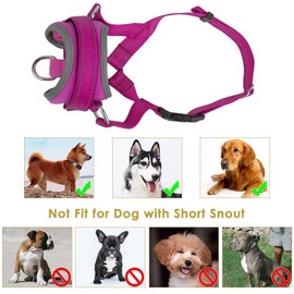 Nasjac Soft Nylon Muzzle for Dogs - Anti Barking, Stop Chewing, Adjustable Dog Mouth Guard for Daily Training, Durable Small to Large Sizes