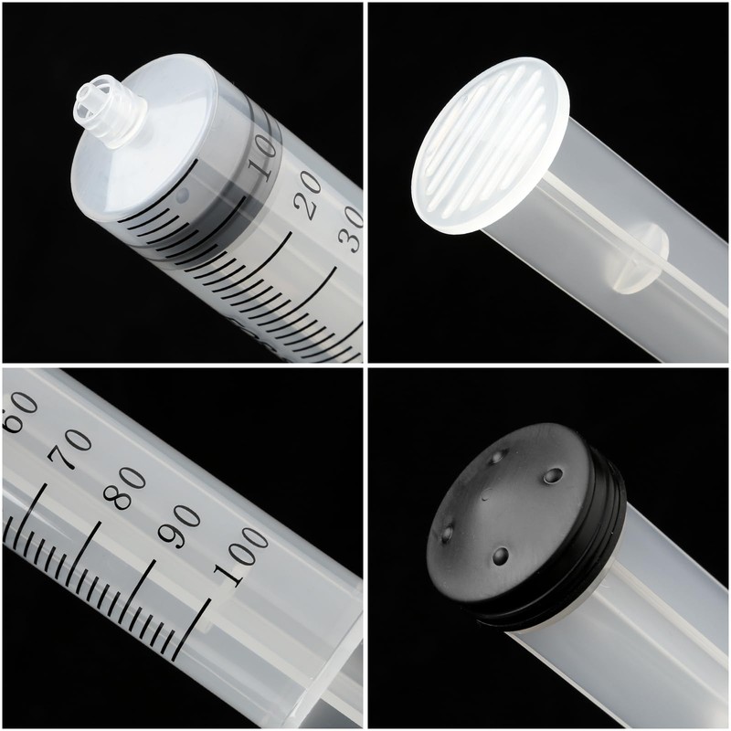 100ml Syringe + 80cm handy plastic tubing by Aketek