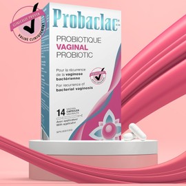 Probaclac Vaginal Probiotic for BV. Bacterial Vaginosis Formula. Reduces the recurrence of bacterial vaginosis. Contains 8 billion active cells.Balances yeast and bacteria to maintain feminine health (6)