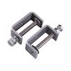 AOMIKITSTU Pack of 2 C Clamps, Silver Lifting Rings C