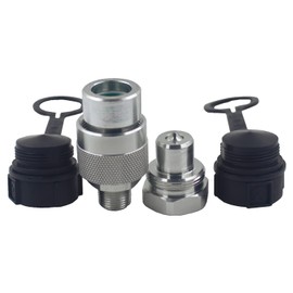 KZE-B-03 3/8'' NPT 10,000PSI Hydraulic High Pressure Quick Connect Coupling Quick Coupler Set Replaces Enerpac C-604