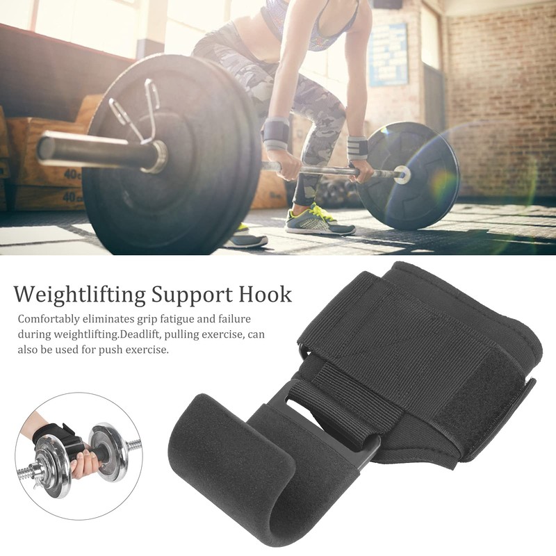 Weight Lifting Strap with Hook, Heavy Duty Wrist Straps Wrist