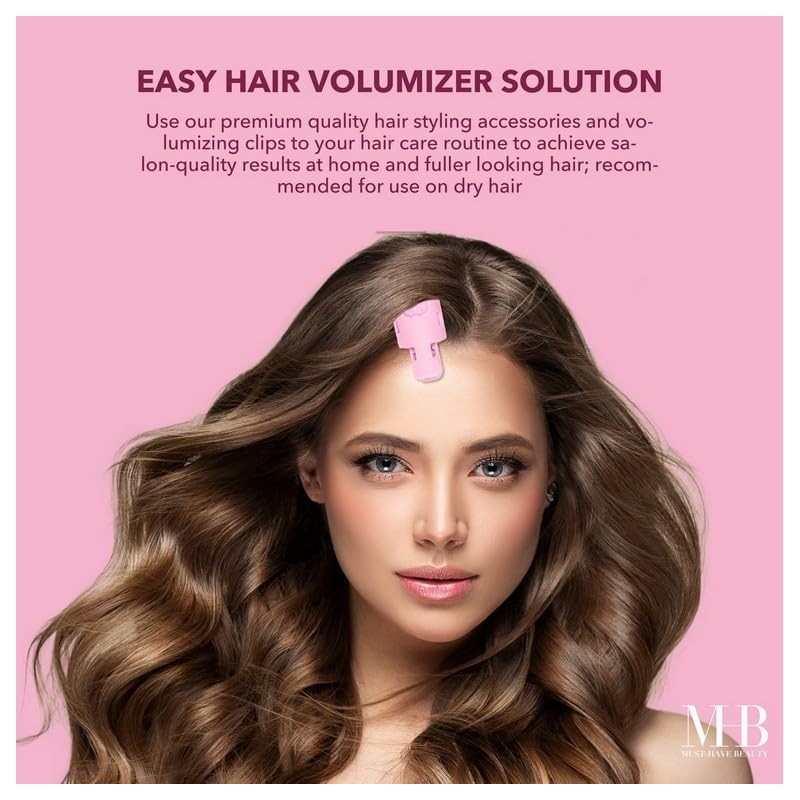 Expressions 6pc Styling Curling Clips - Easy-to-Use Dual-Purpose Hair Clips