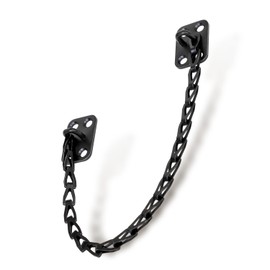 MEGA HANDLES Transom Door Chain 12-Inch, Door Chain Stopper for Transom Windows, Cabinet Door Restraint, Chain Lid Support, Durable Transom Window Hardware for Enhanced Safety - Matte Black