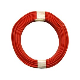 BELI-BECO D105/10 Cable - Copper Wire 1 x 0.2 mm² (1 x 0.50 mm) - 10 m Ring (Red)