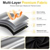 100% Blackout Curtains Bedroom No Drill DIY Curtains 57"W x