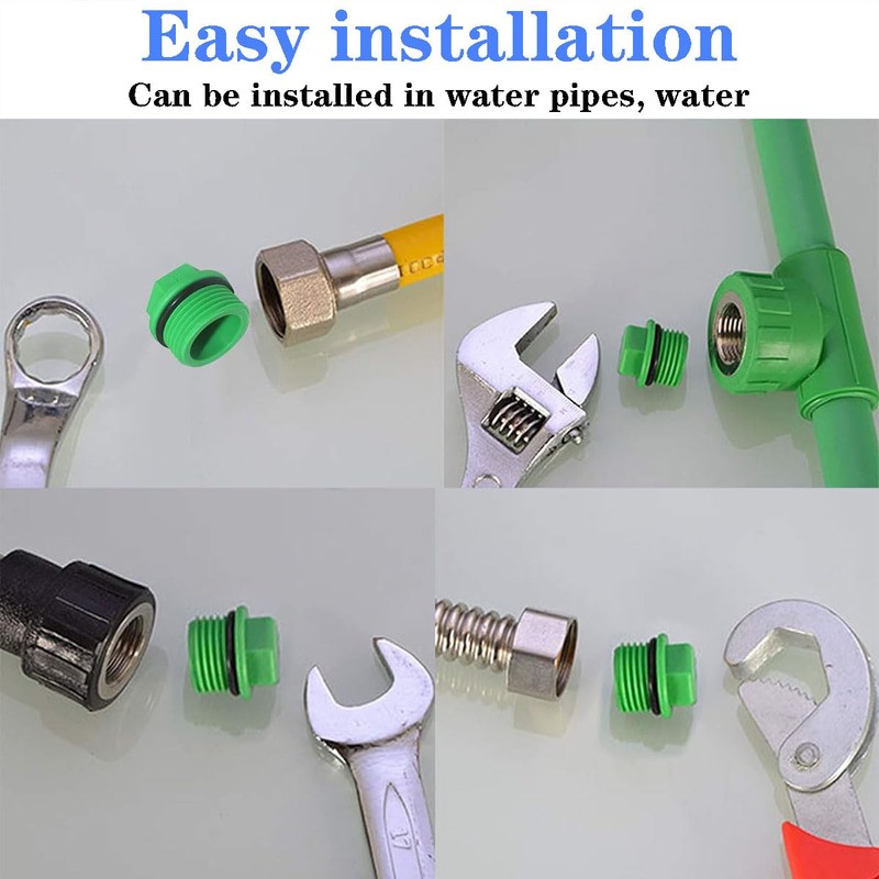 fengxiaomin 6PCS Male Threaded PPR End Cap Plugs Garden Hose