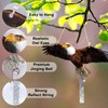 2Pack Plastic Owl Fake Owls, Reflective Owl Hanging Decoration, Barn