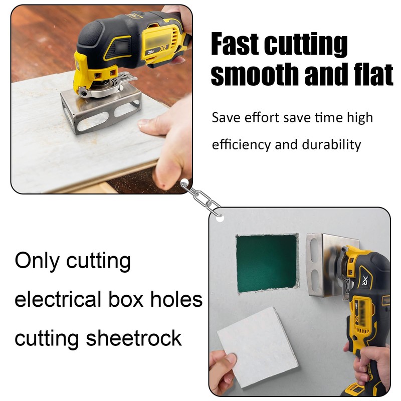2 Pcs Square Slot Cutter Compatible for Dewalt 20V &