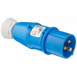 Hubbell C320P6SVL C-IEC, Plug, 2 Pole, 3 Wire, 20 amp, 250V, S/P