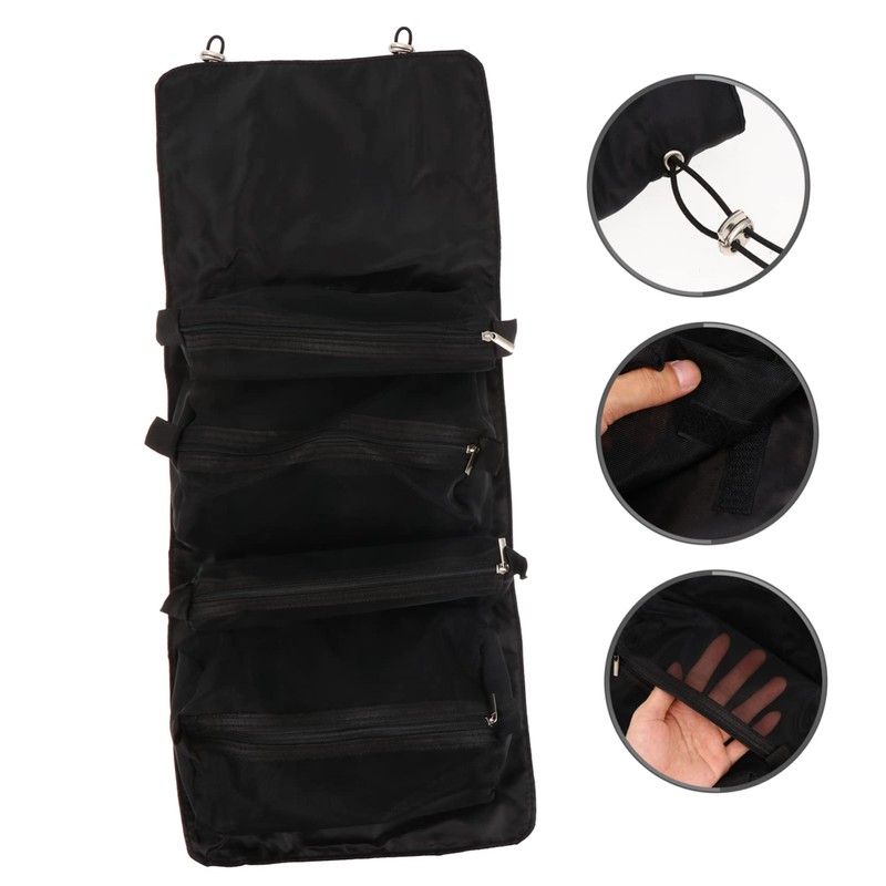 Gogogmee Toiletry and Makeup Bag Folding Pouch Hanging Cosmetic Bag