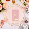 50 Pcs Scalloped Disposable Hand Towels Monogrammed Decorative Paper Napkins
