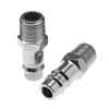 4-Piece 1/4 Inch BSP Quick Coupling Adaptor Plug Nipple for