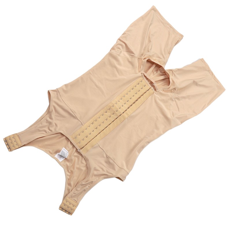 Men Shapewear Bodysuit Soft Breathable Adjustable Postoperative Compression Slimming Bodysuit