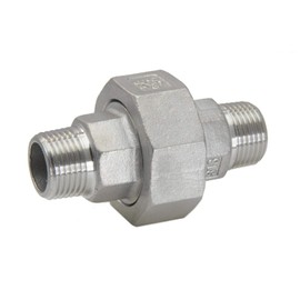 Double nipple separable R 1 inch - R 1 inch, 16 bar material nickel-plated brass