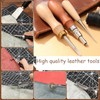 Leather Tooling Kit, Leather Craft Tools Leather Working Kit with