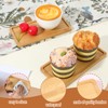 16 PCS Small Bamboo Tray, Bamboo Vanity Tray for Bathroom,