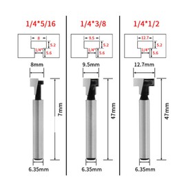 OSALADI Groove Cutter Carpenter Cutter Plywood Board Wood Cutting Tools Keyhole Cutter Edge Cutter Staked Chisel End Mill Wood Cutter Hanger Drilling