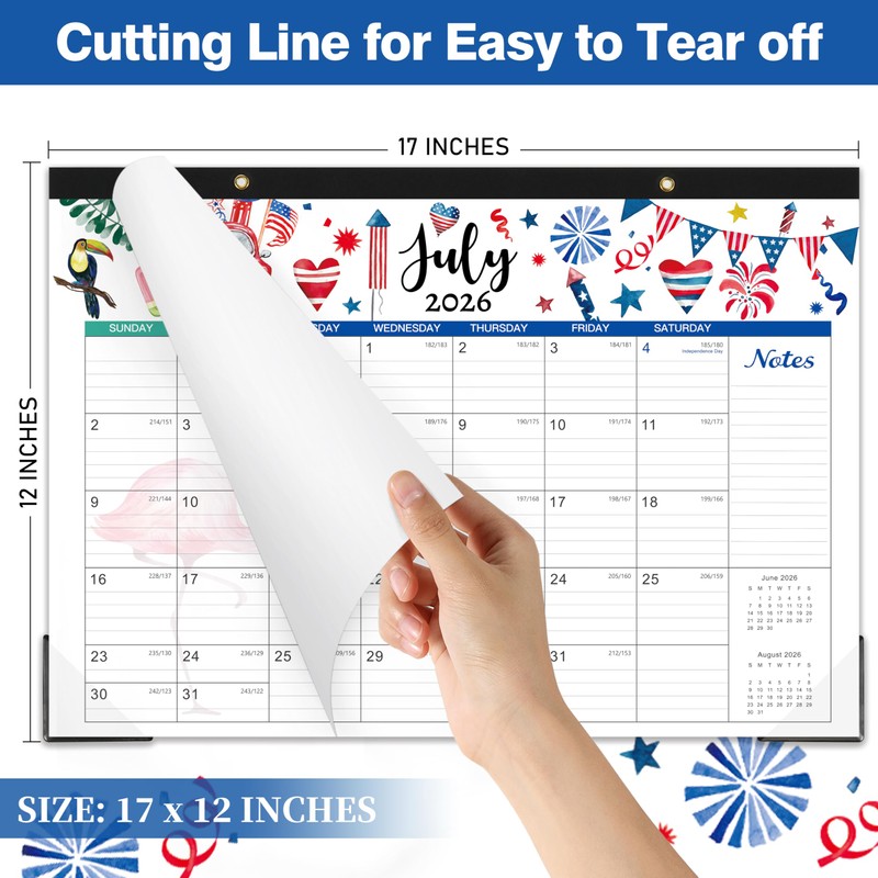 2026 Desk Calendar, 12 Months Desk Calendar 2026, January 2026