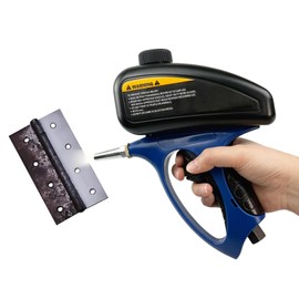 Flylin Pneumatic Sand Blaster, Portable Hand Held ABS Abrasive Sand Blasting Machine, Small Nozzle Air Sand Blaster Gun for Surface Cleanig Device Maintenance (Blue)