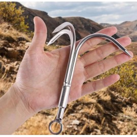 Cyfie Grappling Hook Grapnel Hook, 3-Claw Stainless Steel Tree  Assorted Colors