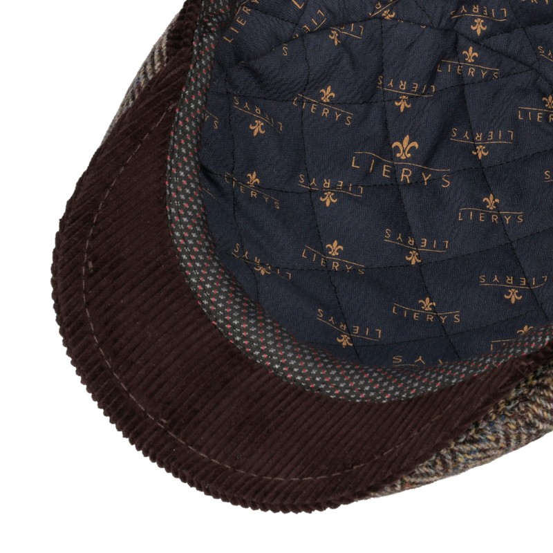 LIERYS Darnsell Harris Tweed Flat Cap - Brown Cap (54-61
