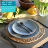 Argon Tableware Stainless Steel Dinner Forks - 19.5cm - Black