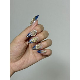 Luxury Nail Moonless Midnight  - M-Stiletto / 럭셔리네일 문리스 미드나잇  - M-스틸레토