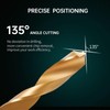 Litorange Pack of 5 Electrophoresis Black Drill Bits with Countersink