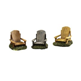 Gift Craft 2.4-Inch Poly Resin Mini Chair Design Terrarium Figurines, Small