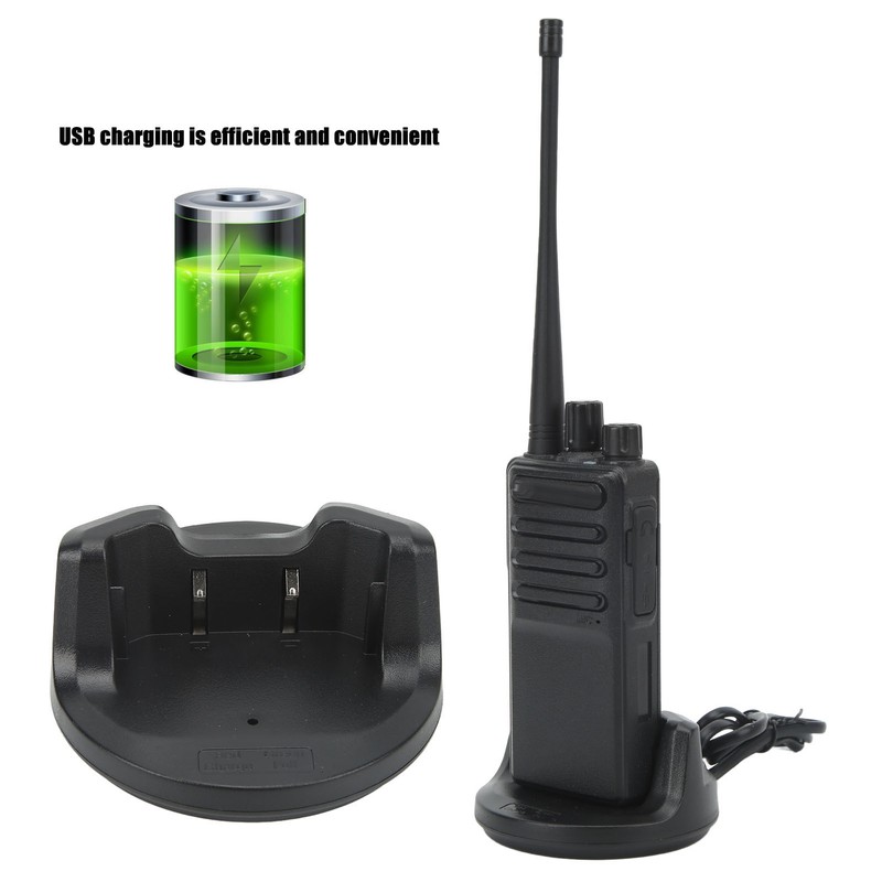 Wireless Walkie Talkies Rechargeable Handheld 2 Way Radio 5W Efficient