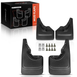 A-Premium Set of 4PCS Mud Flaps Splash Guards Mudguards Mudflaps Compatible with Jeep WJ Series Grand Cherokee, 1999-2004, Black Color, Front LH RH and Rear LH RH