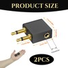 Gold Plated Airplane Flight Headphone Adapters (Pack of 2), Use