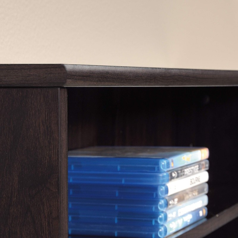 Sauder Multimedia Storage Tower, Cinnamon Cherry finish