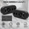 JUJUGO Muffler Hanger Mount, Reinforced Exhaust Pipe Rubber Hanger, Vibration
