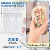 APQ Fold Top Sandwich Bags, 6.5 x 7 Inch. Pack