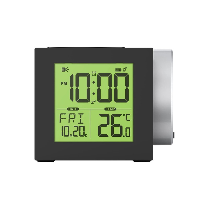 Precision AP057 Alarm Clock, Black, One Size
