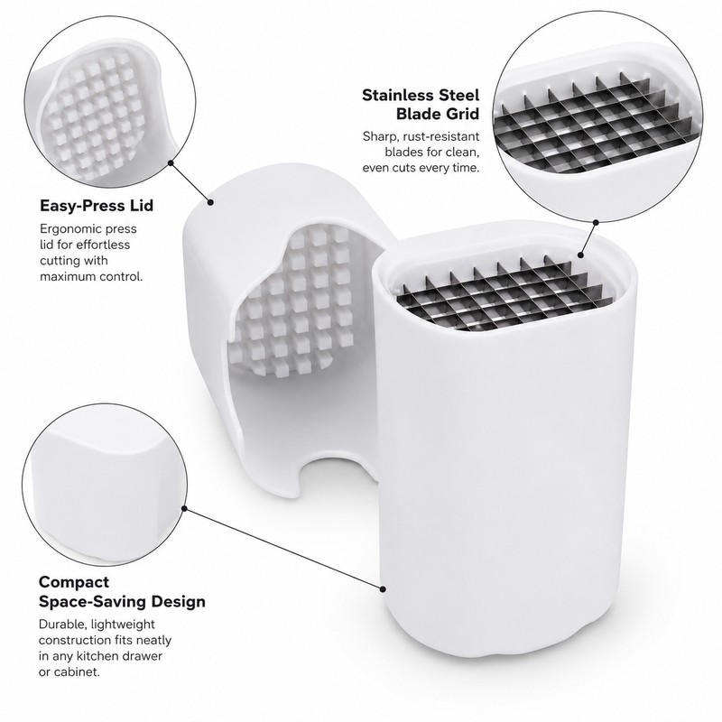 French Fry Cutter for Potatoes & Vegetables – Stainless Steel