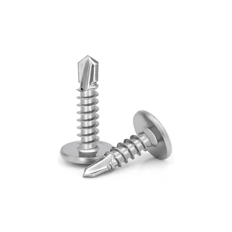 (380 Pcs) #8×5/8"" Self-Drilling Screws,410 Stainless Steel Flat Head Sheet