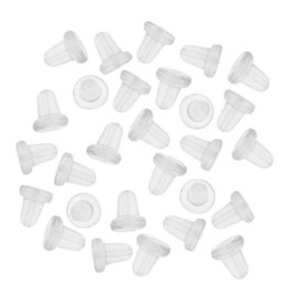 1000pcs Cute Rubber Flower Petal Style Earring Backs Earnuts Ear Nuts Safety Backs for Studs Dangle Drop Earrings CF202