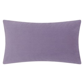 JWH 3D Flower Throw Pillow Cover Decorative Handmade Floral Pillow Case Soft Velvet Pillowcase Lumbar Cushion for Bed Living Room Chair Couch Decor Shams 14x24 Inch Purple Beige